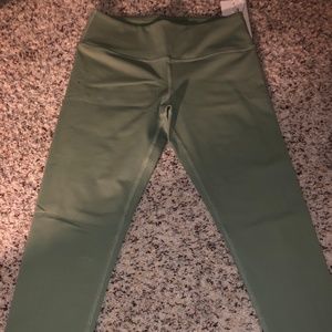 Olive Green Buff Bunny Collection Capri Leggings